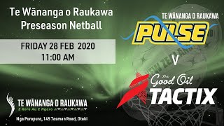 Pulse v Tactix Preseason Tournament Game 1  Netball  Sky Sport [upl. by Akimik]