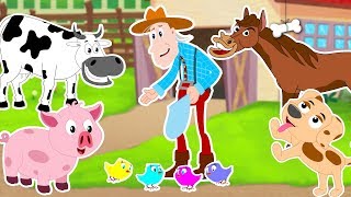 Old Macdonald Had A Farm  Farm Song  Nursery Rhymes amp Kids Songs  Baby Rhymes  Kids Videos [upl. by Aisatsanna]