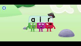 Alphablocks worldlearn the letters quotairquot quotearquot and quoterquot phonics for kids [upl. by Nit984]