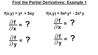 Calculus 3 Partial Derivative 5 of 30 Find the Partial Derivative Example 1 [upl. by Riffle]