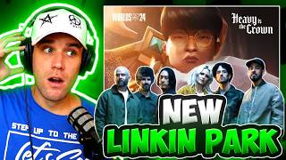 Rapper Reacts to Linkin Park  HEAVY IS THE CROWN  League of Legends WORLDS 2024 ANTHEM REACTION [upl. by Joses]