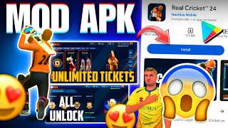 😯Finally Mil Gaya💀 Real Cricket 24 Mod APK With RCPL Unlock amp All Tournaments Unlocked 🔥  Rc24 [upl. by Burrell]