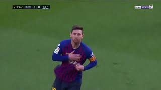 Ray Hudsons call of Leo Messis goal vs Espanyol 3302019 [upl. by Eidderf]