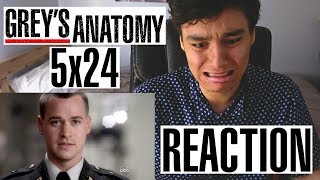 Greys Anatomy 5x24 Georges Death  REACTION [upl. by Allissa]