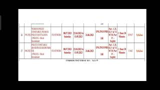 Psc Exam Calendar July 2023 [upl. by Pollard]