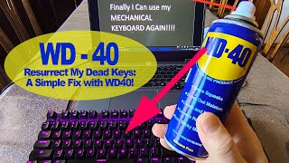 How to Repair a Non Working Mechanical Keyboard Key WD40 HACK  Bob The Tool Man [upl. by Siletotsira763]