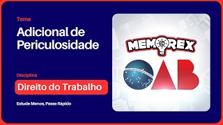 Exame da OAB  Direito do Trabalho  Adicional de periculosidade [upl. by Airetahs789]