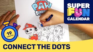 Super Fun Calendar  Connect the PAW Dots  PAW Patrol Official amp Friends [upl. by Nomrej]