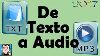 programa para pasar texto a audio  Crea AudioLibros [upl. by Allix]