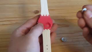 swatch watch battery replacement [upl. by Rediah]