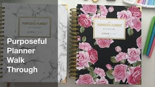 Purposeful Planner Walk Through 20172018 MidYear [upl. by Yarb]