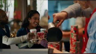 Starbucks Commercial 2024 Holiday Festive Red Joy amp Coffee Ad Review [upl. by Greggs]