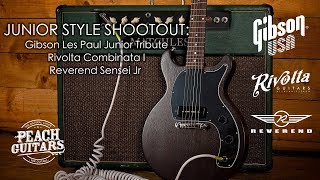 Junior Style Shootout Les Paul Junior Tribute Rivolta Combinata I Sensei Jr [upl. by Nirrek]