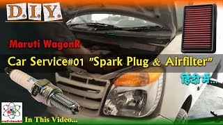 Suzuki WagonR Full Service01 Spark Plug amp Airfilter [upl. by Primaveria148]