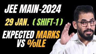 📌 29 Jan Shift 1 📍 Expected Marks Vs Ile I Paper Analysis jeemain  2024 jee jeemains jee2024 [upl. by Herbert]