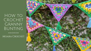 How to Crochet Bunting with Moara Crochet [upl. by Lund]