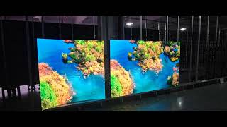 XSC series P26 led screen 33panels53panelsFront [upl. by Naujled]