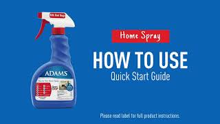 Adams Flea amp Tick Home Spray HowTo [upl. by Atsyrhc]