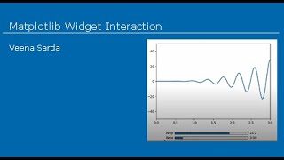 Matplotlib Widget Interaction [upl. by Anicnarf]