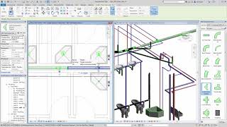 Revit 2018  Whats New Sloped Piping Fabrication [upl. by Nyltiak]