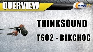 Newegg TV Thinksound ts02blkchoc 35mm Connector Canal Wooden Headphone Overview [upl. by Dianne]