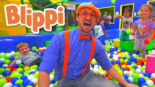 BLIPPI  Visits Indoor Play Place LOL Kids Club  Learn  ABC 123 Moonbug Kids  Fun  Learning [upl. by Durarte]