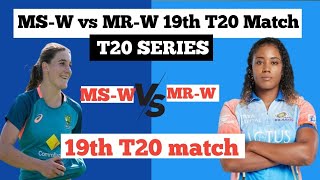 WBBL 19thT20match prediction amp mega gl combination MRW VS MSW T20 MATCH wbbl production megagl [upl. by Adyl]