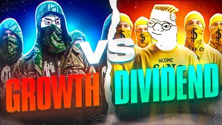 Dividend vs Growth Investing Turf War  Which one wins [upl. by Anirahtak736]