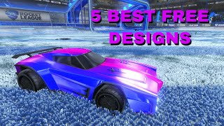 Five Best Free Dominus Designs  Rocket League [upl. by Jago]