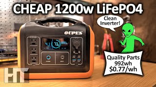 765 OUPES 1200w LiFePO4 Solar Generator Power Station Review [upl. by Trumaine]