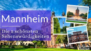 Top 5 Sehenswürdigkeiten Mannheim  Sehenswertes Attraktionen amp Ausflugsziele in Mannheim [upl. by Siusan]