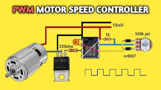 PWM MOTOR SPEED CONTROLLER AT HOME [upl. by Gonyea]