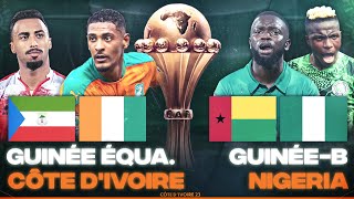 🔴🇬🇶🇨🇮 GUINEE EQUATORIALE  COTE DIVOIRE LIVE  🇬🇼🇳🇬 GUINEE BISSAU  NIGERIA LIVE  CAN 2024  CAN [upl. by Veronica]