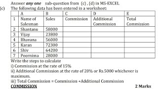 MSExcel Stepamp Formula Row amp Column Simple Way 8marks Computer APPLICATION IT SYSTEM TYBCOM SEM5 [upl. by Slavin31]