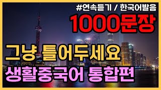 공든탑을쌓아보아요 기초생활중국어1500문장 1탄34탄몰아듣기 PDF파일구매가능 귀가트입니다 3시간15분 연속  한국어발음 생활중국어회화 기초중국어회화 [upl. by Nirek177]