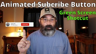 Shotcut Tutorial  How to add a Animated Green Screen Subscribe Button [upl. by Eidoc141]