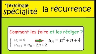 La récurrence réexpliquée pour ceux qui galèrent Un en fonction de n Term Spécialité math unn [upl. by Edahs288]