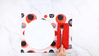 How to Make Placemats  DIY placemat for a Stylish Table Setting [upl. by Ayotahs]