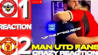 MAN UTD vs BRENTFORD 21  MAN UTD FANS CRAZY REACTION‼️ REACTION FROM THE BEARDEDMANCS🍿 [upl. by Ramraj932]