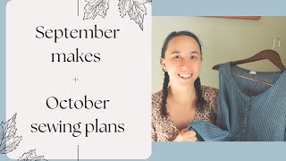 September Makes  October Sewing Plans [upl. by Neelyar]