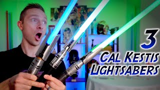 Comparing 3 Cal Kestis Lightsabers Star Wars Jedi Fallen Order [upl. by Triny]