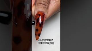 Tortoiseshell tutorial nails apresgelx nailtech apresnails halloweendate nailart [upl. by Ida474]