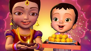 Diwali Aayi Khushiyan Layi  Hindi Rhymes for Children  Infobells [upl. by Leupold]