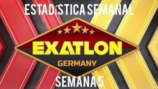 Estadística Semanal  Exatlon Alemania  Semana 5 [upl. by Loss]