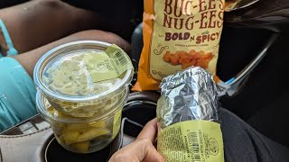 Bucees Veggie Burrito Mukbang [upl. by Yatnuhs]