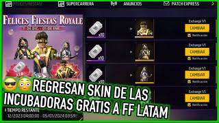 Consigue las Skins de las Incubadoras de Navidad Gratis en Free Fire Latam 🎁👻  JORGEPLAYED [upl. by Oicneserc]