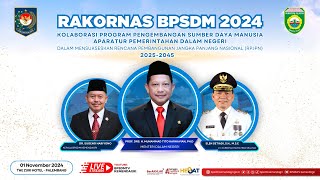 RAKORNASKolaborasi Program Pengembangan Sumber Daya Manusia Aparatur Pemerintahan Dalam Negeri 2024 [upl. by Dnalevelc487]