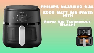 PHILIPS NA23100 62L 2000 Watt Air Fryer with Rapid Air Technology Black [upl. by Alegnaed]