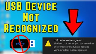 How to Fix quotUSB Device not recognizedquot error in Windows LaptopPC [upl. by Han897]