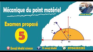 Examen proposé mécanique du point 5 [upl. by Reivaz]